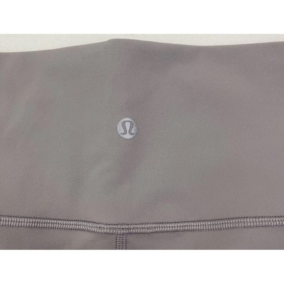 Lululemon Wunder Under Leggings Size 6 Gray Dark Chrome High Rise Mesh Geometric - Picture 10 of 10